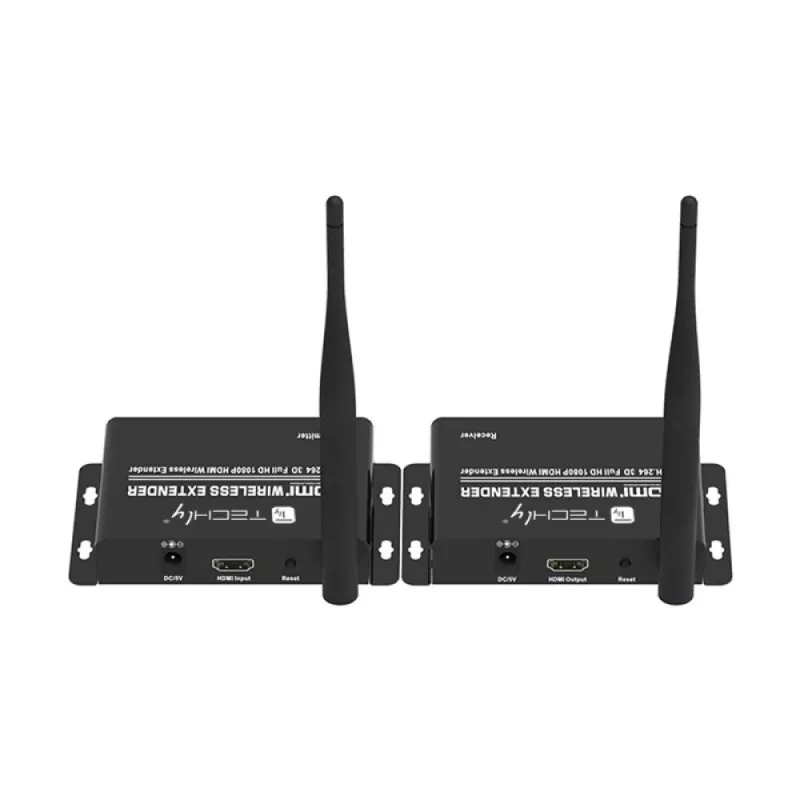 Techly IDATA HDMI-WL55 AV siųstuvas ir imtuvas HDMI signalui belaidžiu būdu perduoti iki 50 m