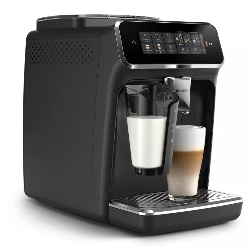 Ekspreso kavos aparatas Philips EP3341/50 pilnai automatinis, 1,8 L vandens talpa, 275 g pupelių talpa, 0,26 L pieno talpa, 15 barų, keraminis malūnėlis