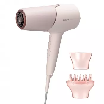 Plaukų džiovintuvas Philips BHD530/00 2300 W, 6 temperatūros/6 greičio nustatymai, joninis, šalto oro funkcija, difuzorius ir koncentratorius, rožinis