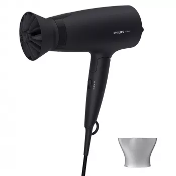 Plaukų džiovintuvas Philips 3000 serijos BHD308/10 — 1600 W, 3 šilumos ir 3 greičio nustatymai, sulankstoma rankena, pakabinimo kilpa