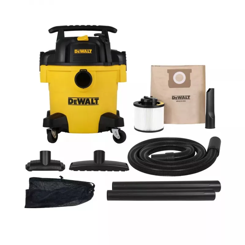 Šlapio ir sauso siurblys DeWalt AT-DXV20P — 20 L, 230 V, 15 kPa, HEPA filtras, 3 m kabelis