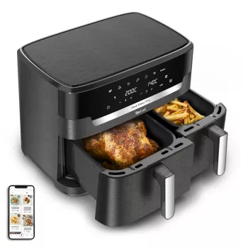 Tefal Easy Fry Dual XXL EY942HE0 karšto oro gruzdintuvė, dviguba 11 l, 2020 W, pilka