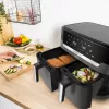 Tefal Easy Fry Dual XXL EY942HE0 karšto oro gruzdintuvė, dviguba 11 l, 2020 W, pilka