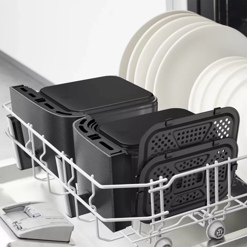Tefal Easy Fry Dual XXL EY942HE0 karšto oro gruzdintuvė, dviguba 11 l, 2020 W, pilka
