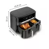Tefal Easy Fry Dual XXL EY942HE0 karšto oro gruzdintuvė, dviguba 11 l, 2020 W, pilka
