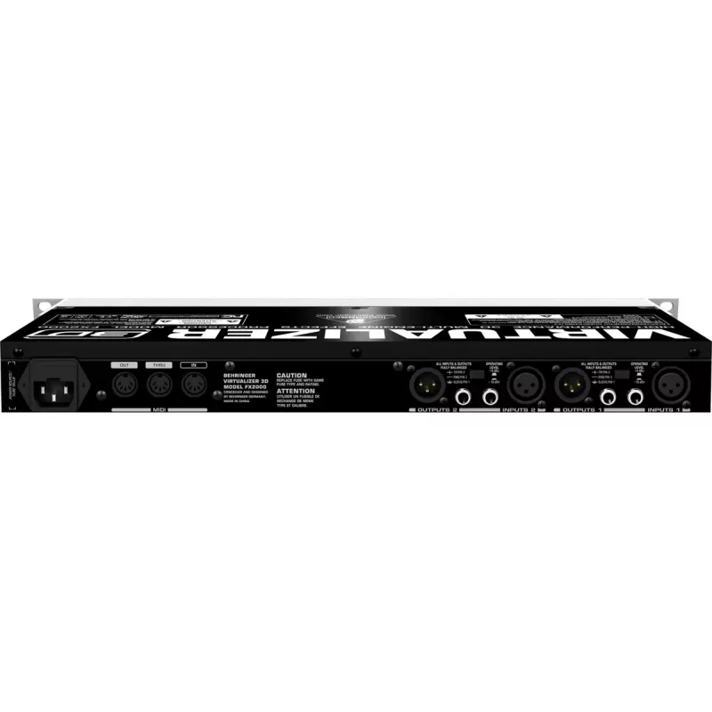 Procesorius efektų Behringer FX2000 44,5 mm plotis 483 mm gylis 217 mm aukštis