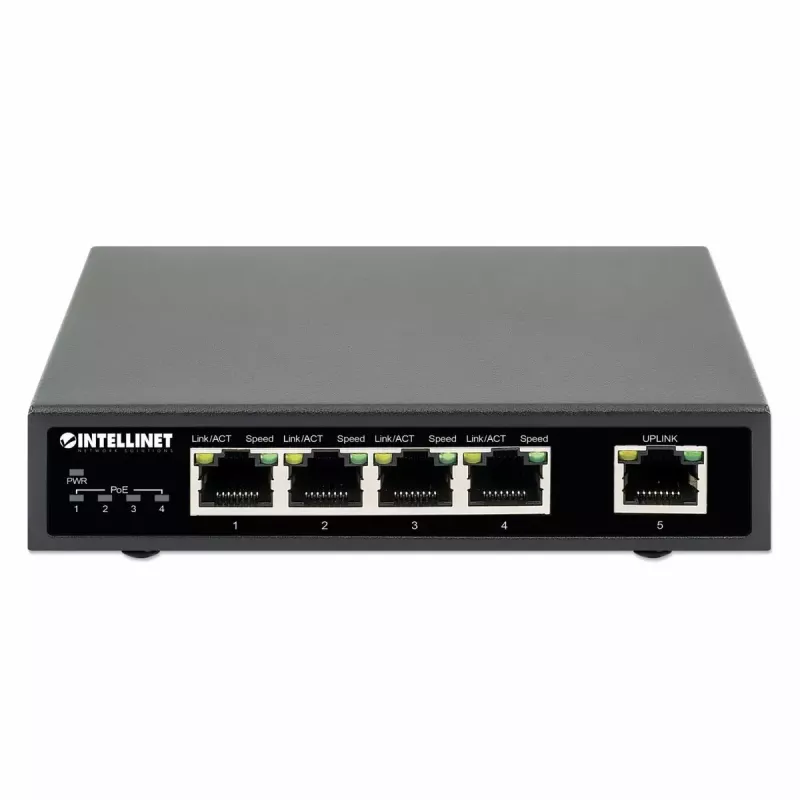 Intellinet 5-Port Gigabit Ethernet PoE+ Switch 62W 4 PSE Portai