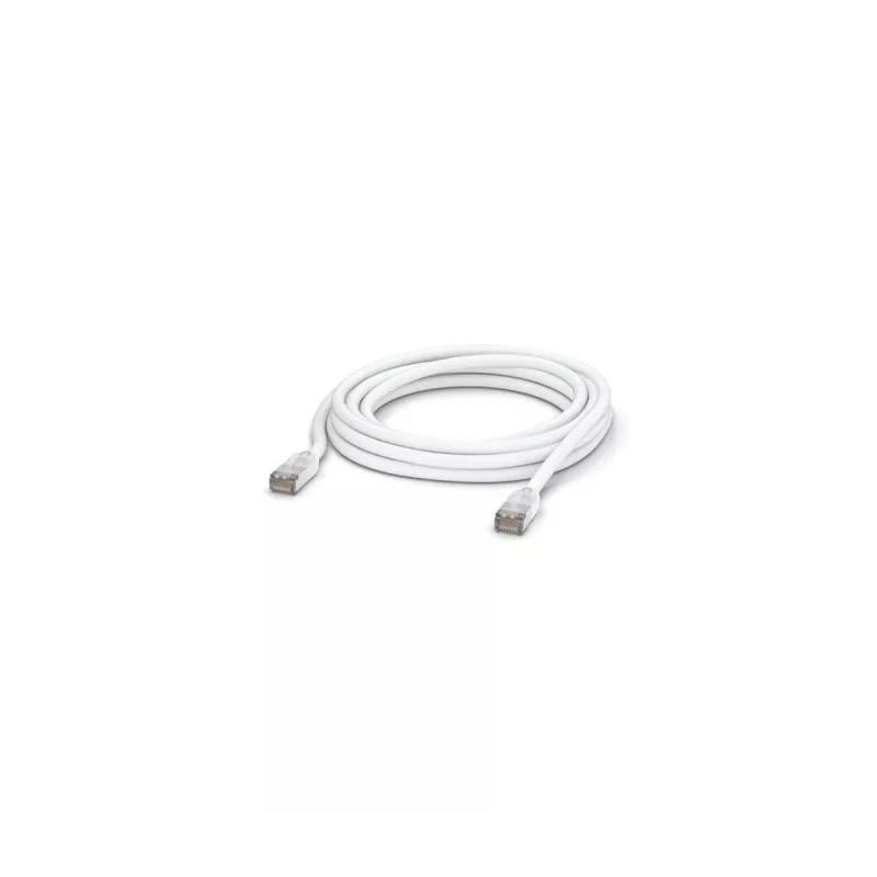 Tinklo jungiamasis laidas UBIQUITI UACC-CABLE-PATCH-OUTDOOR-5M-W, RJ-45 Cat5e, vytos poros varinis, 5 m, baltas, S/UTP