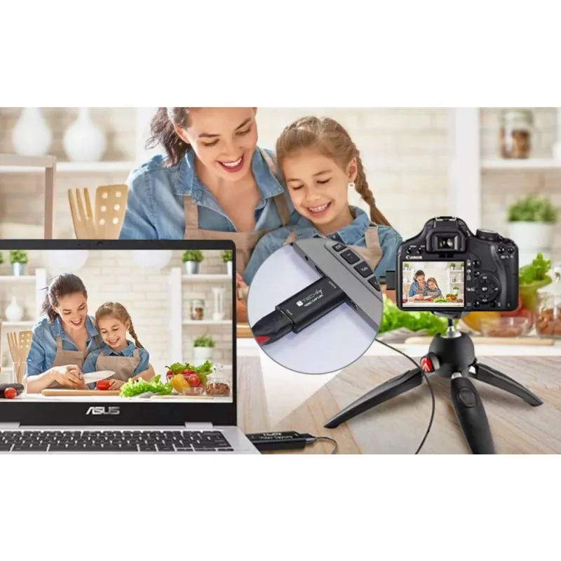 Vaizdo signalo keitiklis TECHLY I-USB-VIDEO-1080TY — HDMI į USB Type-A, 1920×1080@60Hz, 12 bitų, maitinamas per USB
