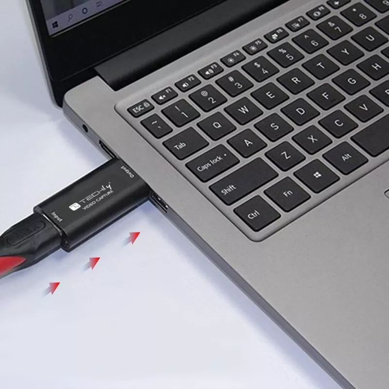 Vaizdo signalo keitiklis TECHLY I-USB-VIDEO-1080TY — HDMI į USB Type-A, 1920×1080@60Hz, 12 bitų, maitinamas per USB