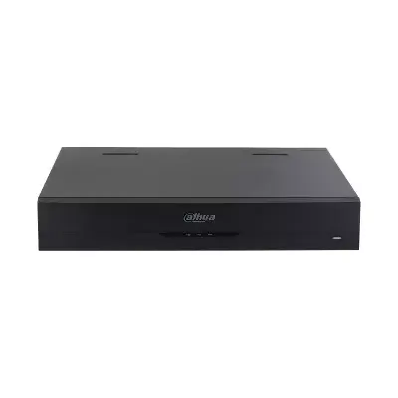 Tinklinis vaizdo registratorius DAHUA NVR5464-EI — 64 kanalai, 16 TB, 2× RJ-45, 2× USB, SATA, juodas