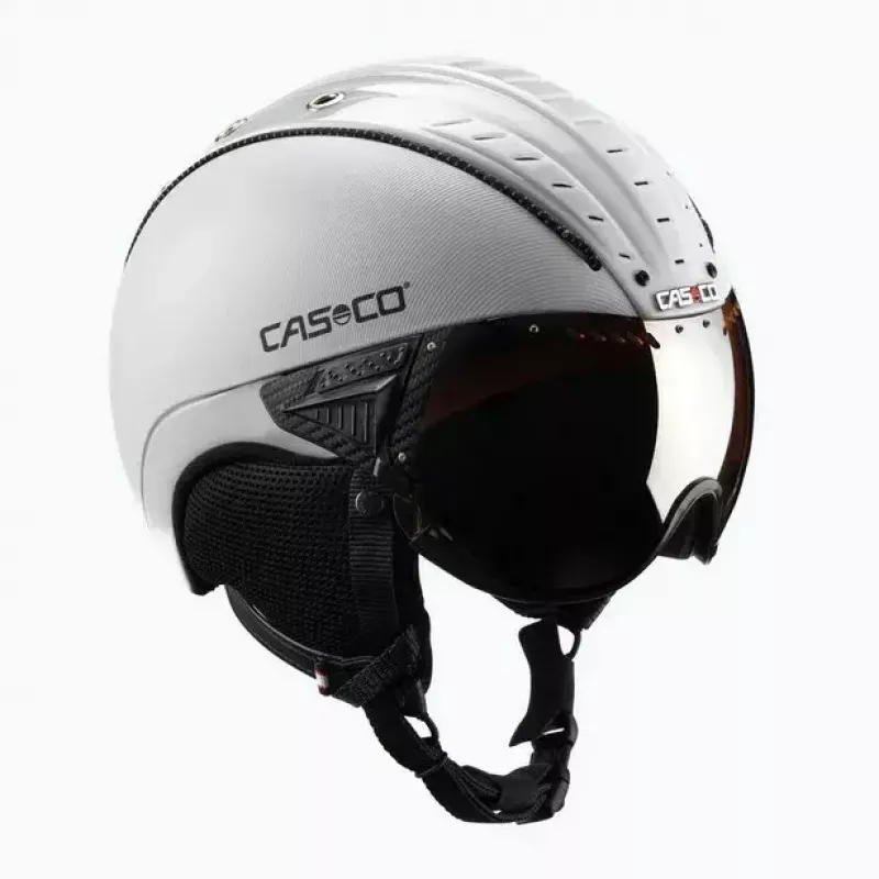 Slidžių šalmas Casco SP-2 Carbonic Visor White dydis S (52-54 cm)