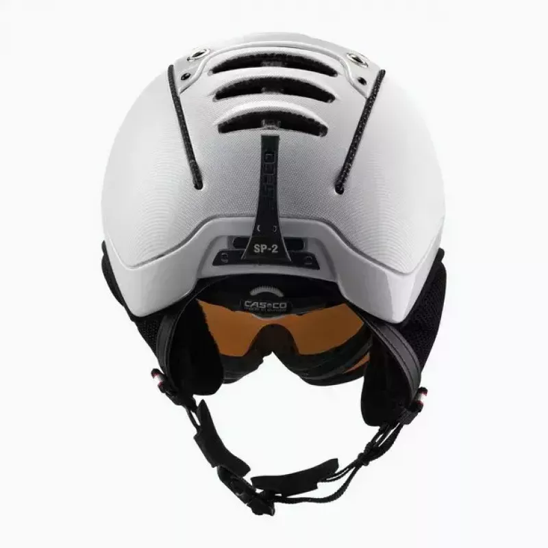 Slidžių šalmas Casco SP-2 Carbonic Visor White dydis S (52-54 cm)