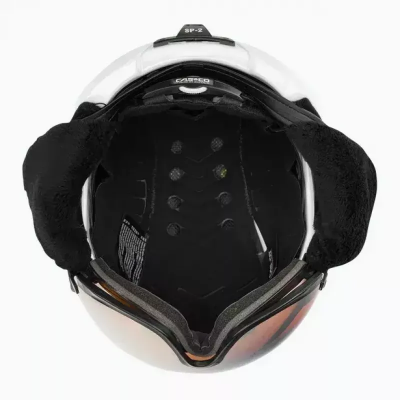 Slidžių šalmas Casco SP-2 Carbonic Visor White dydis S (52-54 cm)