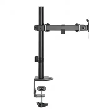 Stalinis LCD monitorių laikiklis MACLEAN MC-572N, reguliuojamas aukštis ir pasvirimas, VESA 75×75–100×100, 17–32 col., max 30 kg, juodas