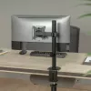 Stalinis LCD monitorių laikiklis MACLEAN MC-572N, reguliuojamas aukštis ir pasvirimas, VESA 75×75–100×100, 17–32 col., max 30 kg, juodas