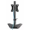 Stalinis laikiklis monitoriui MANHATTAN 10–27 colių Tilt/Swivel/Rotation VESA 75×75–100×100 Maks. 7 kg Juodas