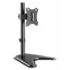 Stalinis laikiklis monitoriui MANHATTAN 10–27 colių Tilt/Swivel/Rotation VESA 75×75–100×100 Maks. 7 kg Juodas