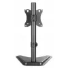 Stalinis laikiklis monitoriui MANHATTAN 10–27 colių Tilt/Swivel/Rotation VESA 75×75–100×100 Maks. 7 kg Juodas