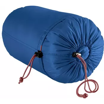Mumijos formos miegmaišis DEUTER Starlight vaikams 130–170 cm, vasarinis, 910 g, gobtuvu, naktimėlyna/raudonmedis