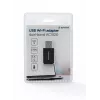 Wi-Fi USB adapteris GEMBIRD AC1300 dviejų juostų Wi‑Fi 5 (RTL8812BU) 867 Mbit/s USB 3.0 vidinė antena juoda