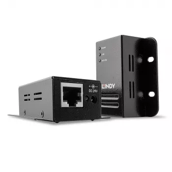 Lindy 50m USB 2.0 Cat.6 Prailgintuvas, tinklo siųstuvas ir imtuvas, 50 m, 480 Mbit/s, Cat5, Cat5e, Cat6, NS1021, Juoda