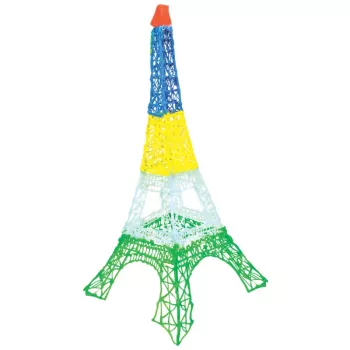 3DOODLER Start Eco Plastic Fire and Ice pildymo kasetės – 250 vnt., 2,5 mm, kompostuojamos, Oranžinė/Turkio/Balta/Geltona