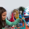 3DOODLER Start Eco Plastic Fire and Ice pildymo kasetės – 250 vnt., 2,5 mm, kompostuojamos, Oranžinė/Turkio/Balta/Geltona