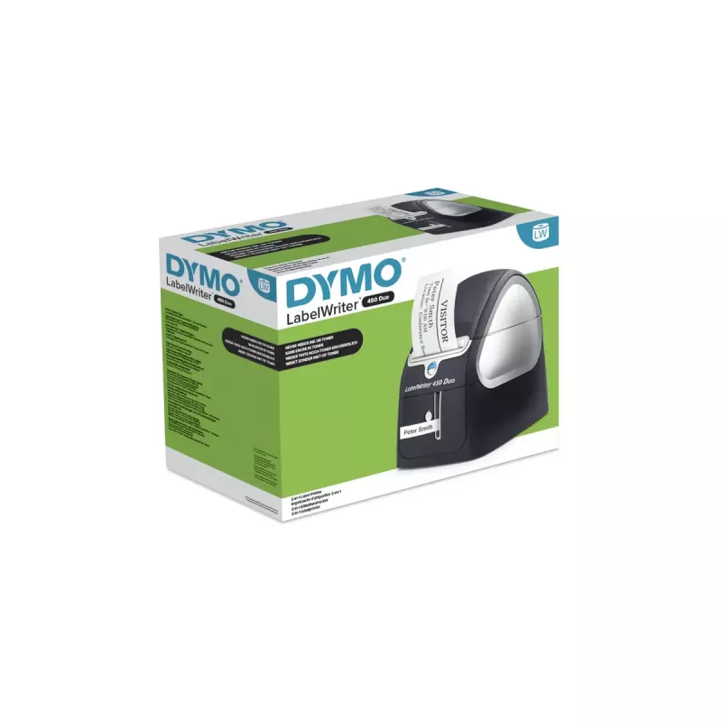 DYMO LabelWriter 450 Duo etikečių spausdintuvas | Dviejų tipų etikečių spausdinimas | Terminis spausdintuvas