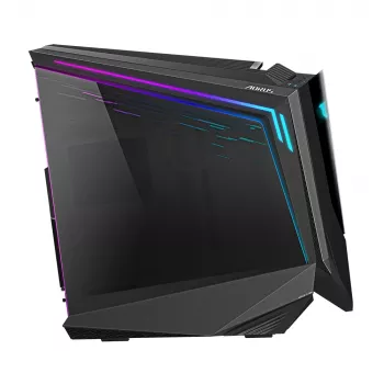 GIGABYTE AORUS C700 GLASS PC korpusas - Full Tower, talpina iki E-ATX ir 420 mm radiatorių, 5 iš anksto sumontuoti 120 mm ventiliatoriai, USB 3.1 Type-C, RGB Fusion