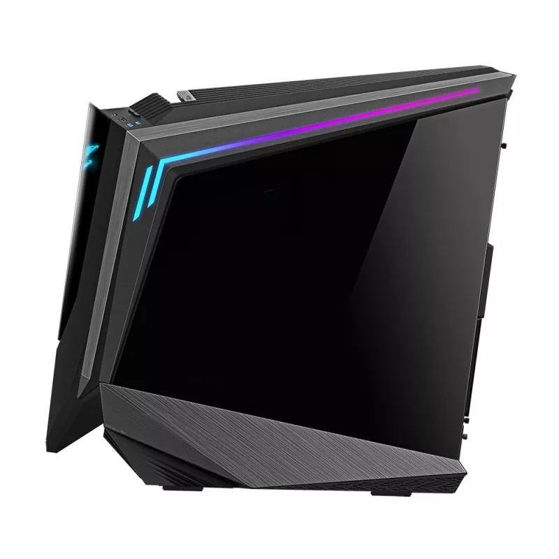 GIGABYTE AORUS C700 GLASS PC korpusas - Full Tower, talpina iki E-ATX ir 420 mm radiatorių, 5 iš anksto sumontuoti 120 mm ventiliatoriai, USB 3.1 Type-C, RGB Fusion
