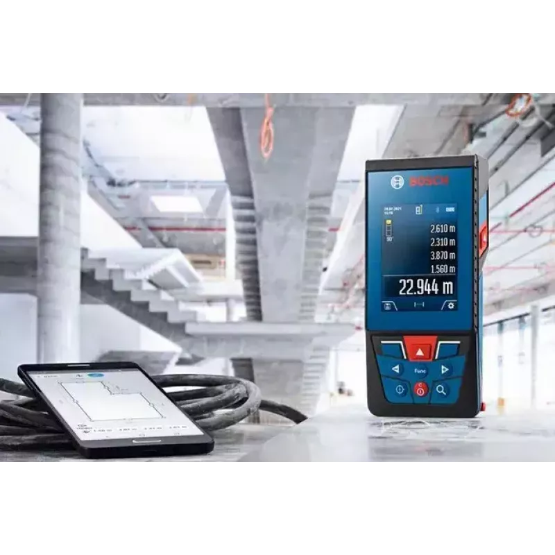 Bosch GLM 100-25 C Professional matuoklis atstumo, juodas, mėlynas, raudonas, 4x 0.08–100 m