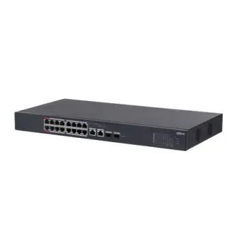 Dahua Technology DH-CS4218-16ET-190 valdomas L2 gigabito Ethernet komutatorius su PoE, juodas
