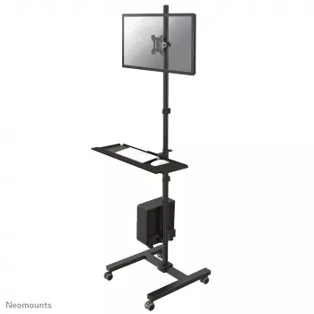 Neomounts FPMA-MOBILE1700 Mobilioji darbo stotis 10-32 colių, juoda, plieninė, 8 kg