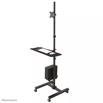 Neomounts FPMA-MOBILE1700 Mobilioji darbo stotis 10-32 colių, juoda, plieninė, 8 kg