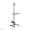 Neomounts FPMA-MOBILE1700 Mobilioji darbo stotis 10-32 colių, juoda, plieninė, 8 kg