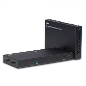 HDMI prailgintuvas siųstuvas ir imtuvas Lindy 100m Cat.6 4K60 Audio IR RS-232