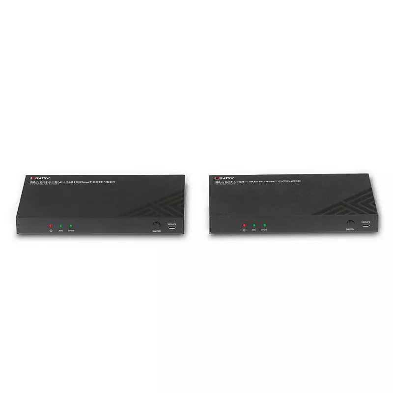 HDMI prailgintuvas siųstuvas ir imtuvas Lindy 100m Cat.6 4K60 Audio IR RS-232