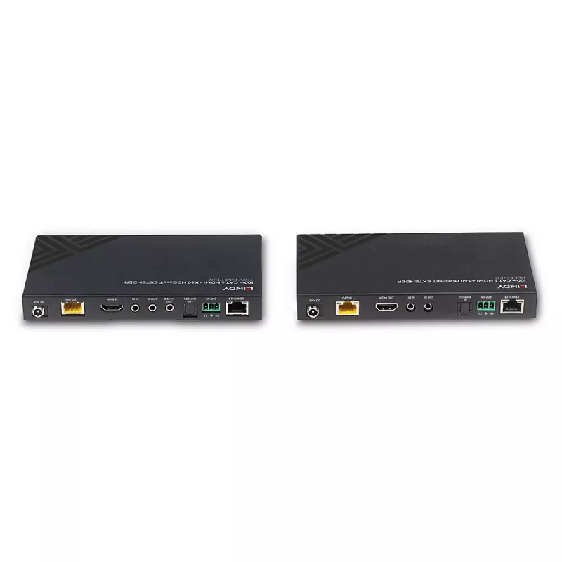 HDMI prailgintuvas siųstuvas ir imtuvas Lindy 100m Cat.6 4K60 Audio IR RS-232