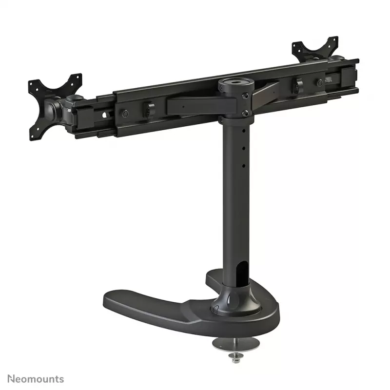 Neomounts FPMA-D700DD Dvigubas monitoriaus stovas 19-30 colių, laisvai pastatomas/tvirtinamas per angą, 8 kg, 100x100 mm, juodas