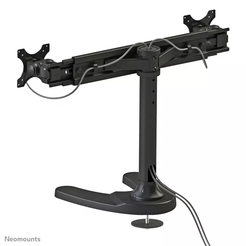 Neomounts FPMA-D700DD Dvigubas monitoriaus stovas 19-30 colių, laisvai pastatomas/tvirtinamas per angą, 8 kg, 100x100 mm, juodas