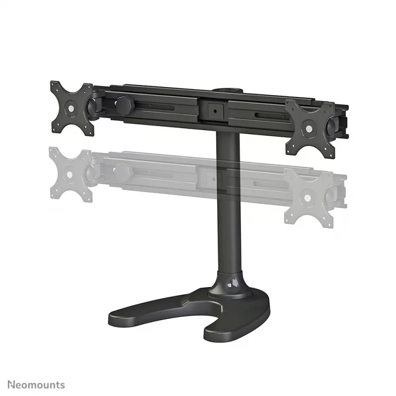 Neomounts FPMA-D700DD Dvigubas monitoriaus stovas 19-30 colių, laisvai pastatomas/tvirtinamas per angą, 8 kg, 100x100 mm, juodas