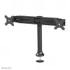 Neomounts FPMA-D700DD Dvigubas monitoriaus stovas 19-30 colių, laisvai pastatomas/tvirtinamas per angą, 8 kg, 100x100 mm, juodas