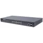 Intellinet 16 prievadų Gigabit Ethernet PoE+ žiniatinklio valdomas komutatorius su 2 SFP prievadais, IEEE 802.3at/af, 374 W, Endspan, 19 colių stelažinis