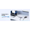 UGREEN USB-C 5-in-1 dokas 15596 USB 3.2 Gen 1 Type-A + Type-C, 3× USB-A, 1× USB-C PD 100W, 1× HDMI 2.0, aliuminis