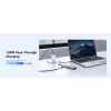 UGREEN USB-C 5-in-1 dokas 15596 USB 3.2 Gen 1 Type-A + Type-C, 3× USB-A, 1× USB-C PD 100W, 1× HDMI 2.0, aliuminis
