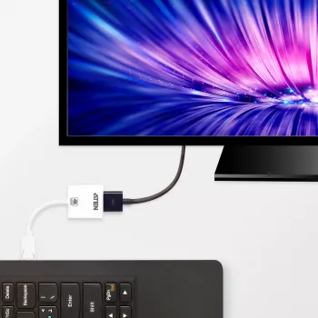 ATEN VC986 4K aktyvus keitiklis iš DisplayPort į HDMI, 3D, iki 3840×2160 @30Hz