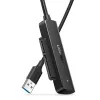 Išorinis 2,5 colio SATA III USB 3.0 dėklas UGREEN 70609 2,5 inch SATA SSD/HDD, USB-A į SATA, 5 Gbit/s, juodas
