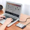 Išorinis 2,5 colio SATA III USB 3.0 dėklas UGREEN 70609 2,5 inch SATA SSD/HDD, USB-A į SATA, 5 Gbit/s, juodas