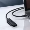 Išorinis 2,5 colio SATA III USB 3.0 dėklas UGREEN 70609 2,5 inch SATA SSD/HDD, USB-A į SATA, 5 Gbit/s, juodas